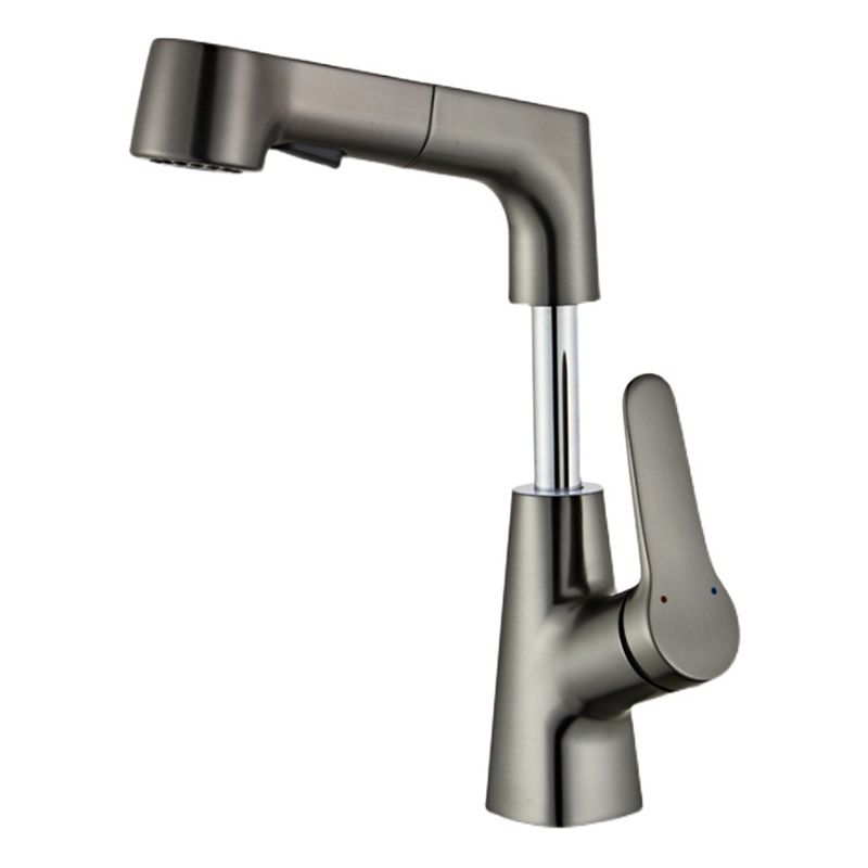 Pull-out Vessel Faucet Contemporary Sink Faucet with One Lever Handle