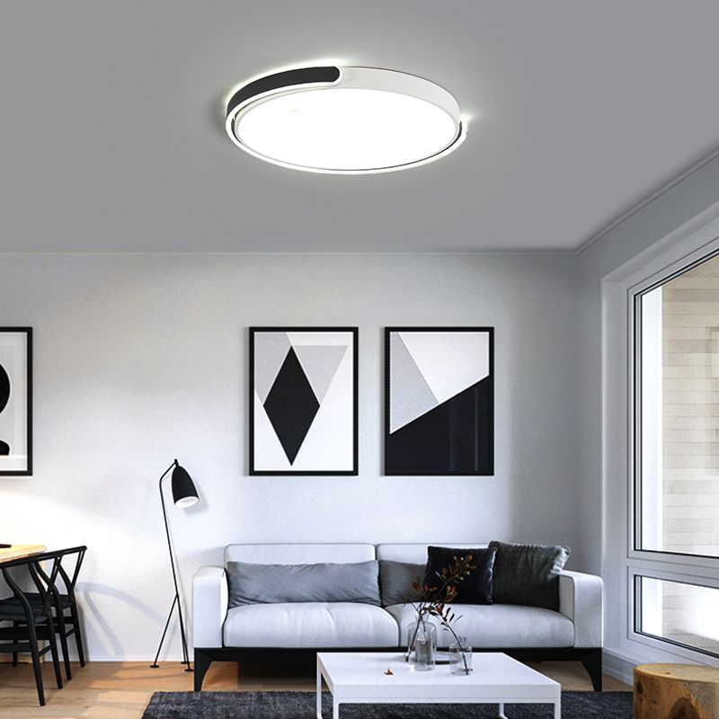 Round LED Flush Mount Lighting Modernist Flush Mounted Ceiling Lights for Living Room