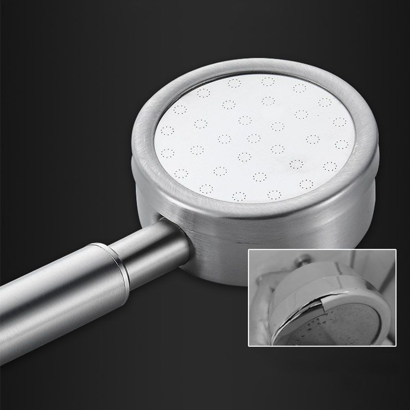 Classic Shower Head Round Metal Handheld Shower Head in Silver