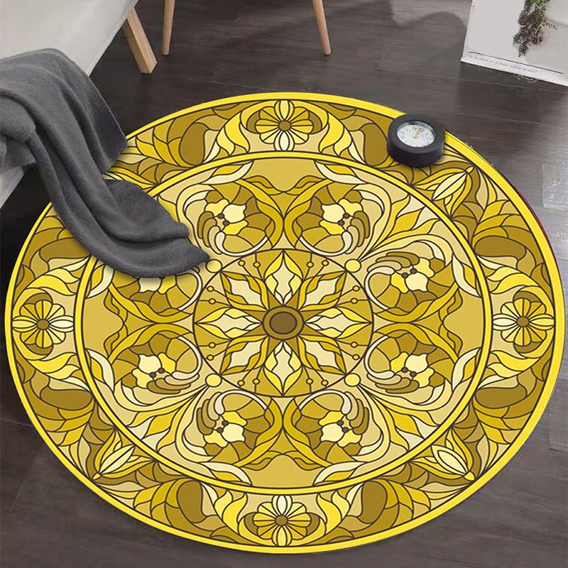 Art Deco alfombra marroquíes multicolores Mandala alfombra para mascotas alfombra antideslipse lavable para mascotas para dormitorio