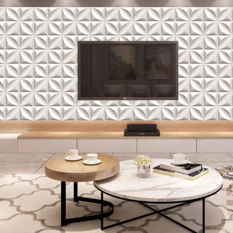 Wall Paneling Foam Peel and Stick 3D Embossed Living Room Wall Panel