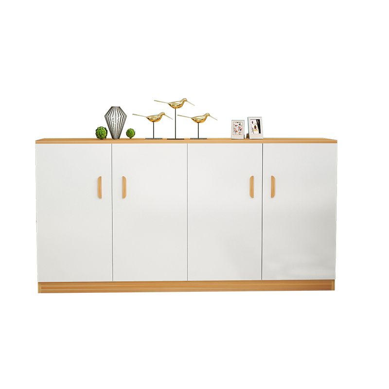 Contemporary Sideboard Cabinet Engineered Wood Adjustable Shelving Sideboard Table