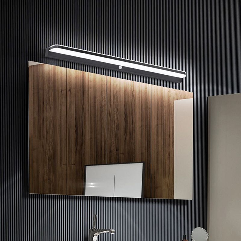 Infrarrojo sensible tocador de baño apliques de aluminio led de pared led moderno lámpara de luz