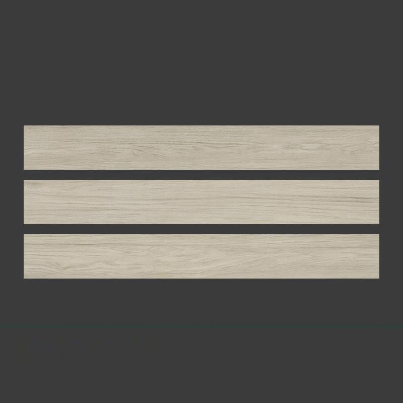 Retangular 5.9"x47.24" Porcelain Singular Tile Fabric Look Floor Tile