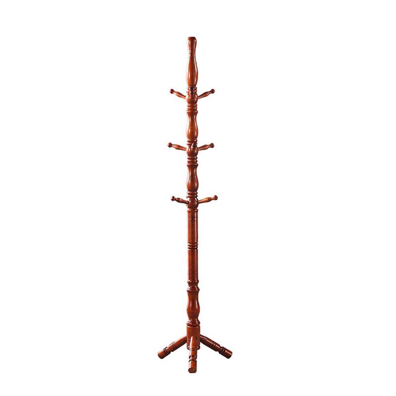 Traditional Hall Stand Wood Hooks Included Free Standing Entryway Kit Coat Hanger