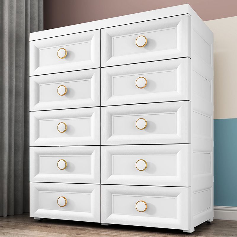 Scandinavian Nursery Dresser Chest Kids Nightstand with 6/5/10/12 Drawers