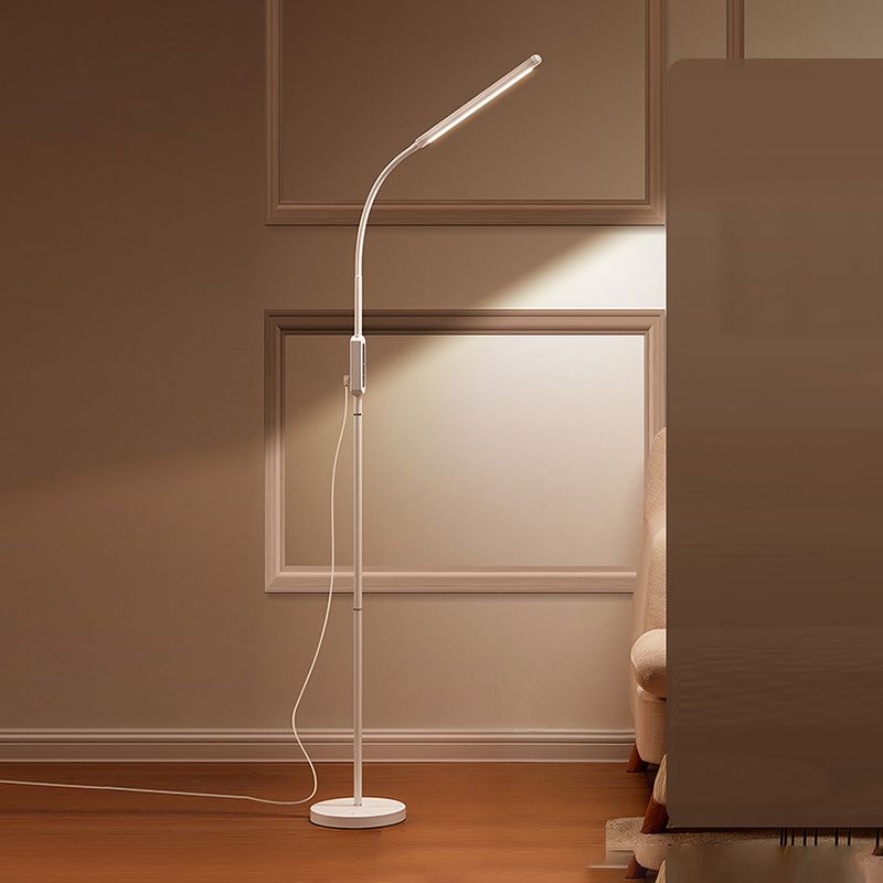 Linear Shape Metal Floor Lighting Contemporary Style 1 Light Floor Lamp