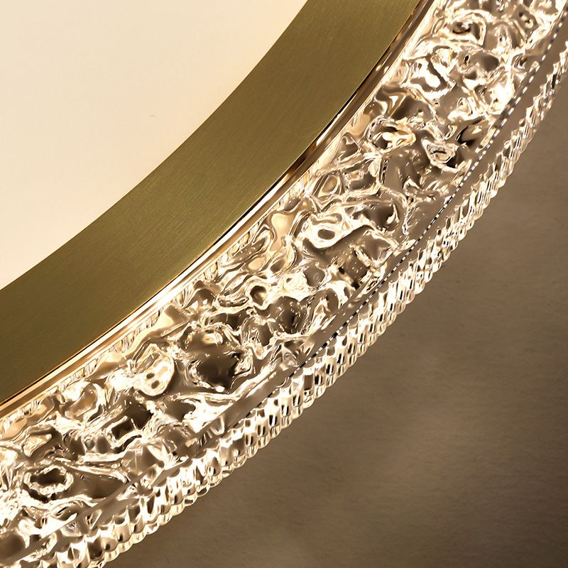 Aluminum LED Ceiling Flush Contemporary Flush Mount in Gold finish