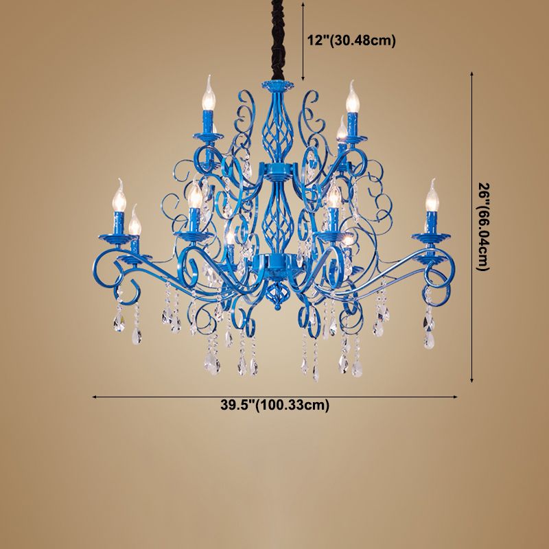 Traditional Unique Chandelier Lights Crystal Pendant Light Fixtures