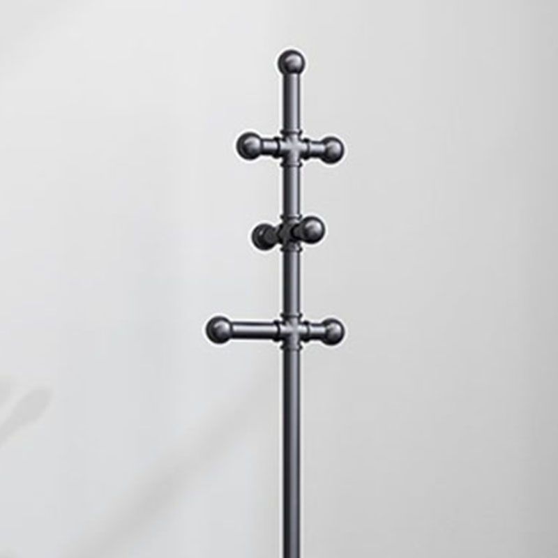 Industrial Entryway Kit Metal Free Standing 6 Hooks Entry Hall Tree