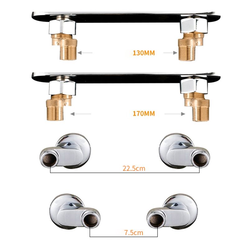 Modern Bridge Faucet Brass Knob Handle Swivel Spout Wall Mounted Pot Filler Faucet