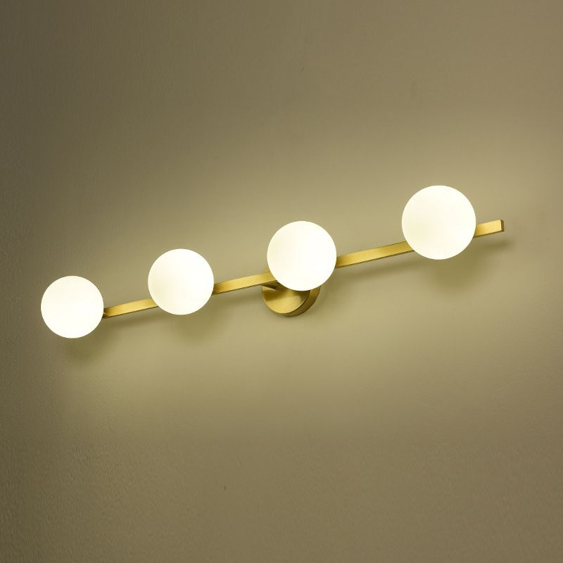 Iluminación de pared de burbujas de metal Iluminación de pared de oro minimalista iluminación de apliques para el baño