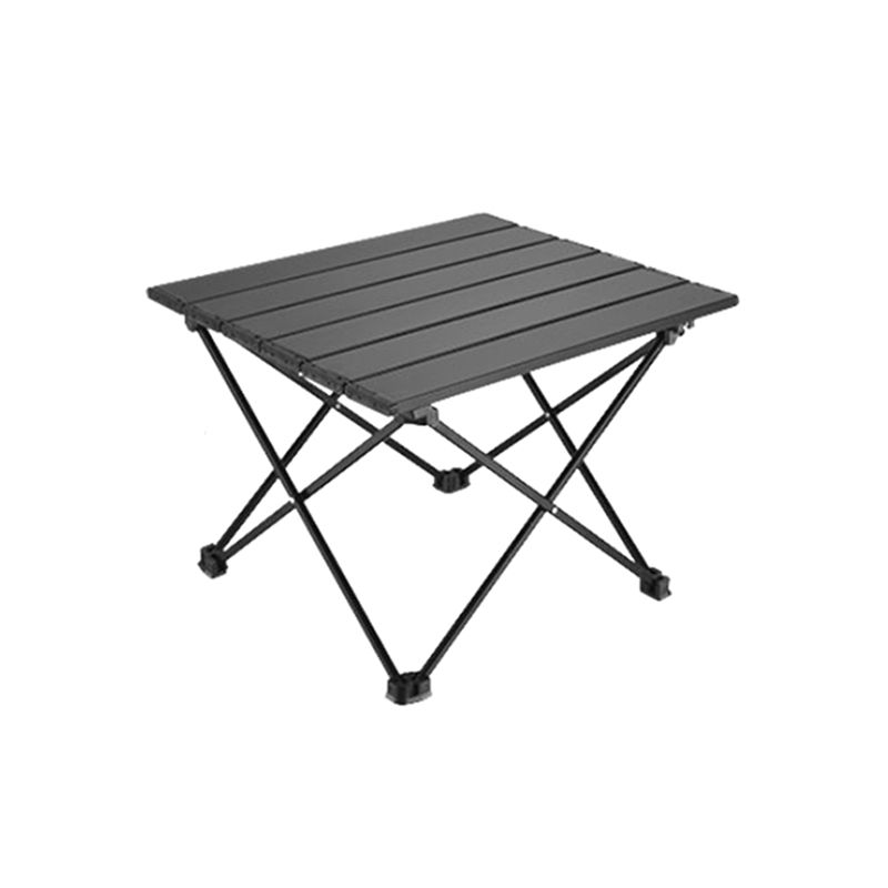 Black Rectangle Removable Camping Table Contemporary Aluminum Camping Table