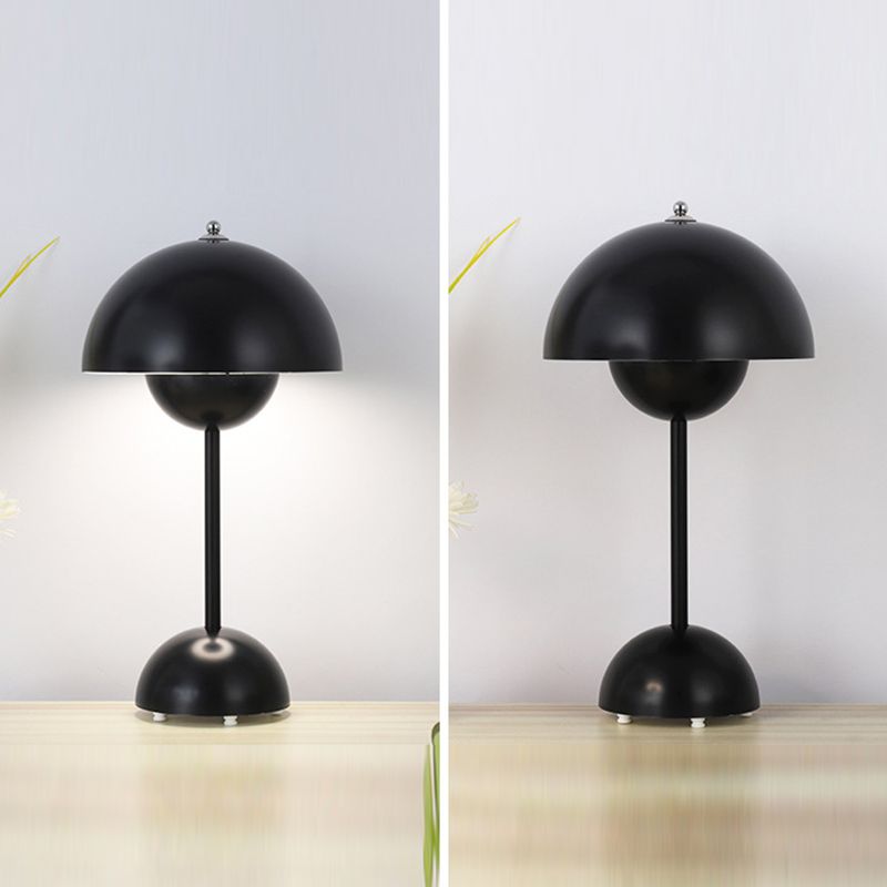 Dome Nightstand Lamp Modern Style Metal Single Light Table Light