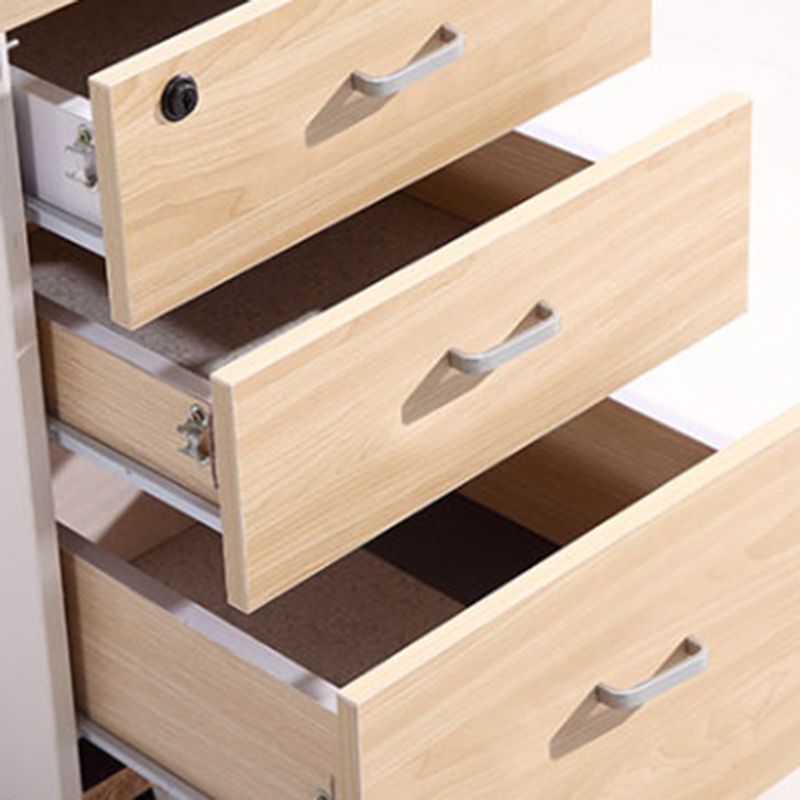 Modern Style Vertical Filing Cabinet Wood Filing Cabinet with Locking Storage