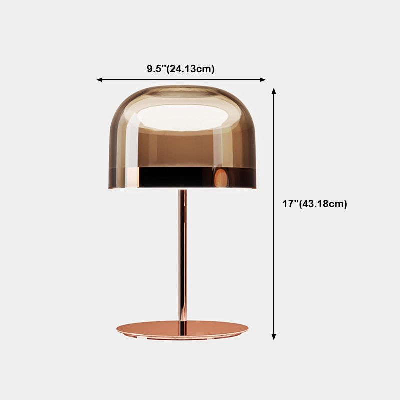 Modern Style Geometric Night Table Lamps Glass 1 Light Table Lamp