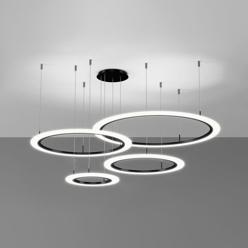 Lalmis de lustre rond moderne