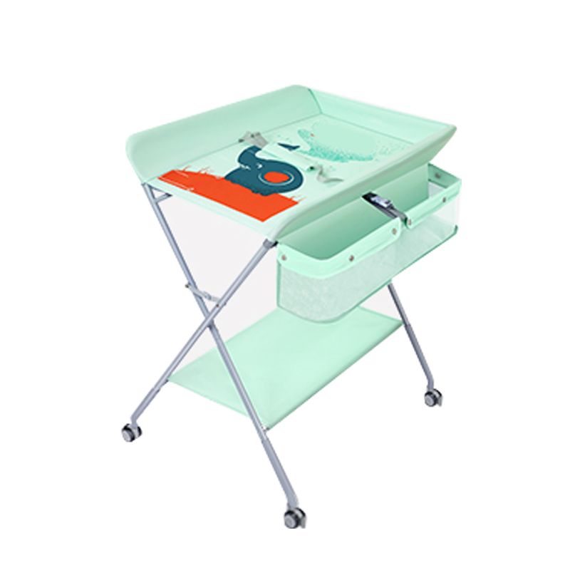 Modern Metal Baby Changing Table Folding Changing Table with Bathtub