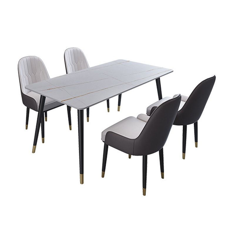 Modern 1/2/5/6/7 Pieces Dinette Set Rectangle Dining Table Set