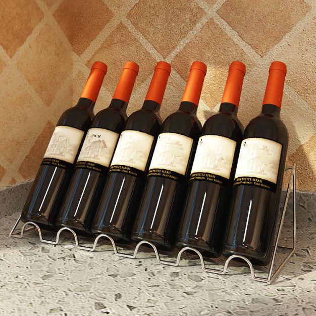 Modern Countertop Bottle Holder Metal Wine Bottle Rack for Home