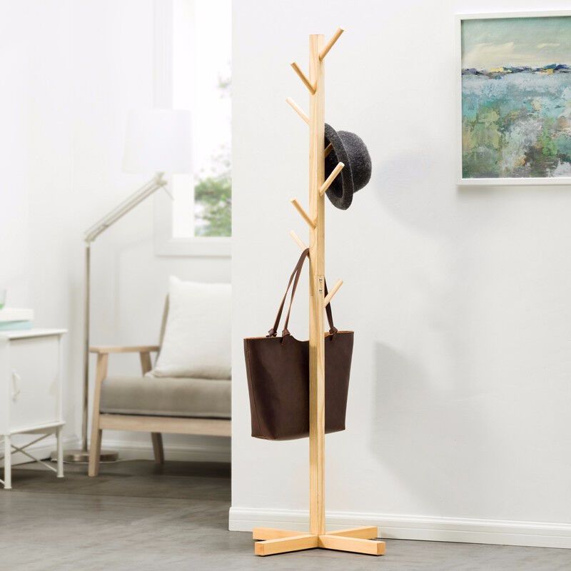 Contemporary Hall Stand Wooden Free Standing Hall Stand with Hook