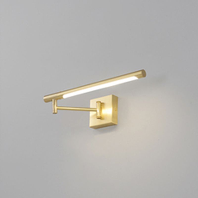 Mid-Century Cylindrical Wall Mounted Vanity Lights Copper Vanity Wall Light Fixtures for Bathroom