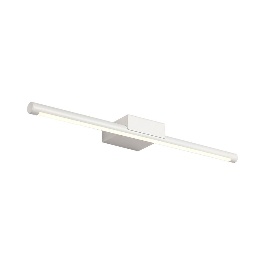 Simplistic LED Vanity Lamp with Acrylic Shade White Tubular Wall Sconce in Warm/White Light, 16"/19.5" Wide