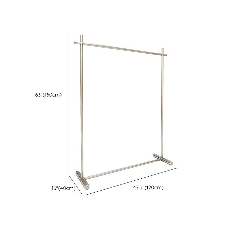 Industrial Coat Rack Free Standing Stainless Steel Coat Hanger for Living Room