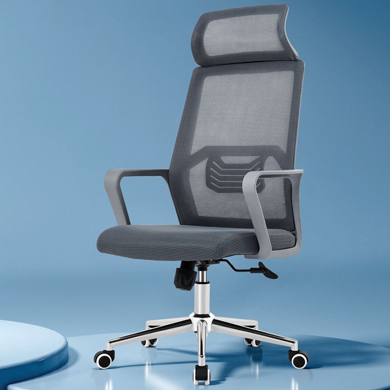 Fixed Arms Office Chair No Distressing Ergonomic Chair with Wheels