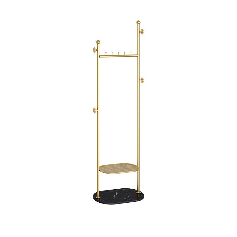 Contemporary Hall Stand Metal Hooks Included No Distressing Free Standing Coat Rack