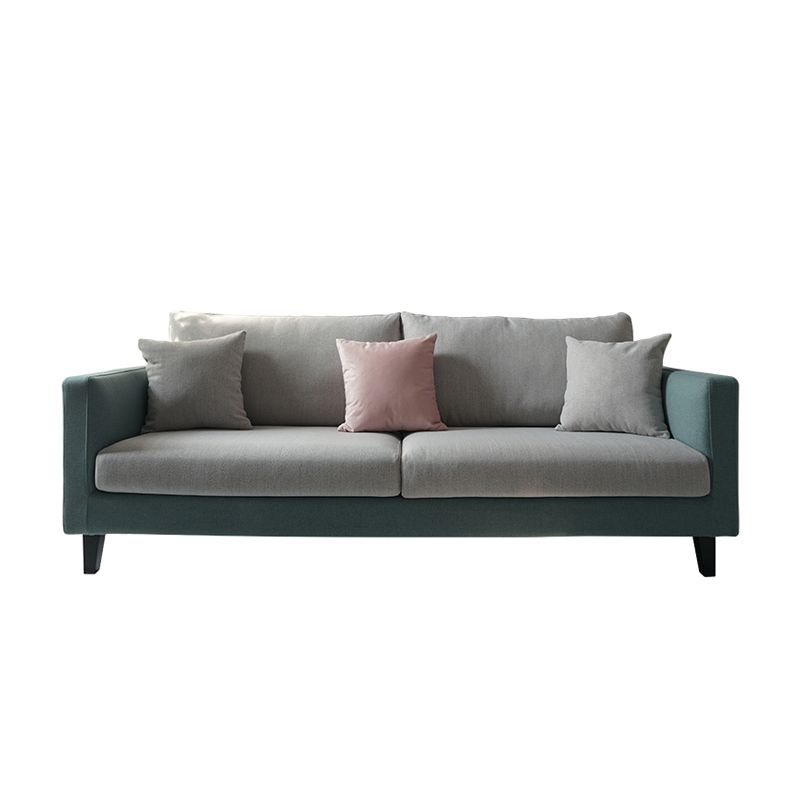 Contemporary Tuxedo Arm Standard Sofa Washable Sofa for Living Room, Apartment