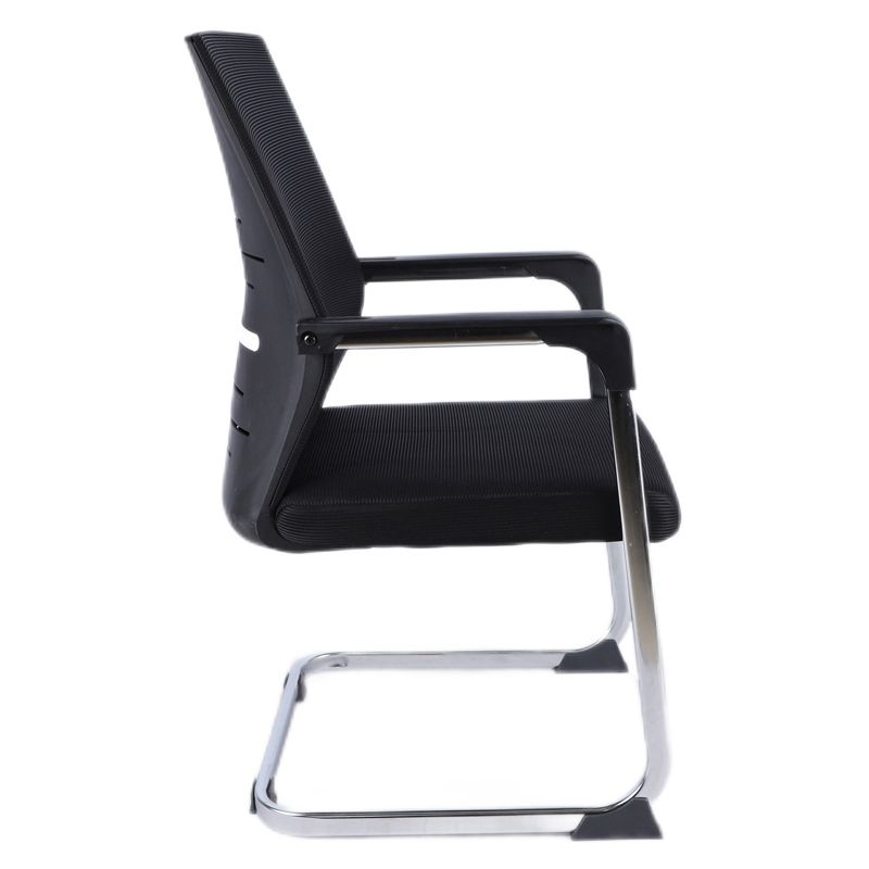 Modern Style Mesh Task Chair Middle Back Ergonomic No Wheels Office Chair