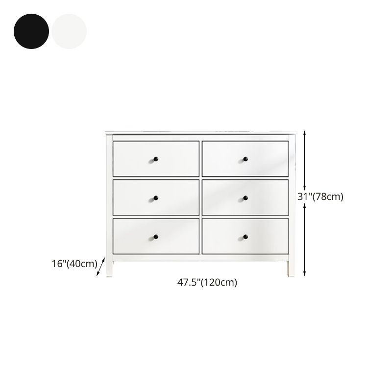 Contemporary Style Wood Dresser Bedroom Storage Chest Dresser with Drawer