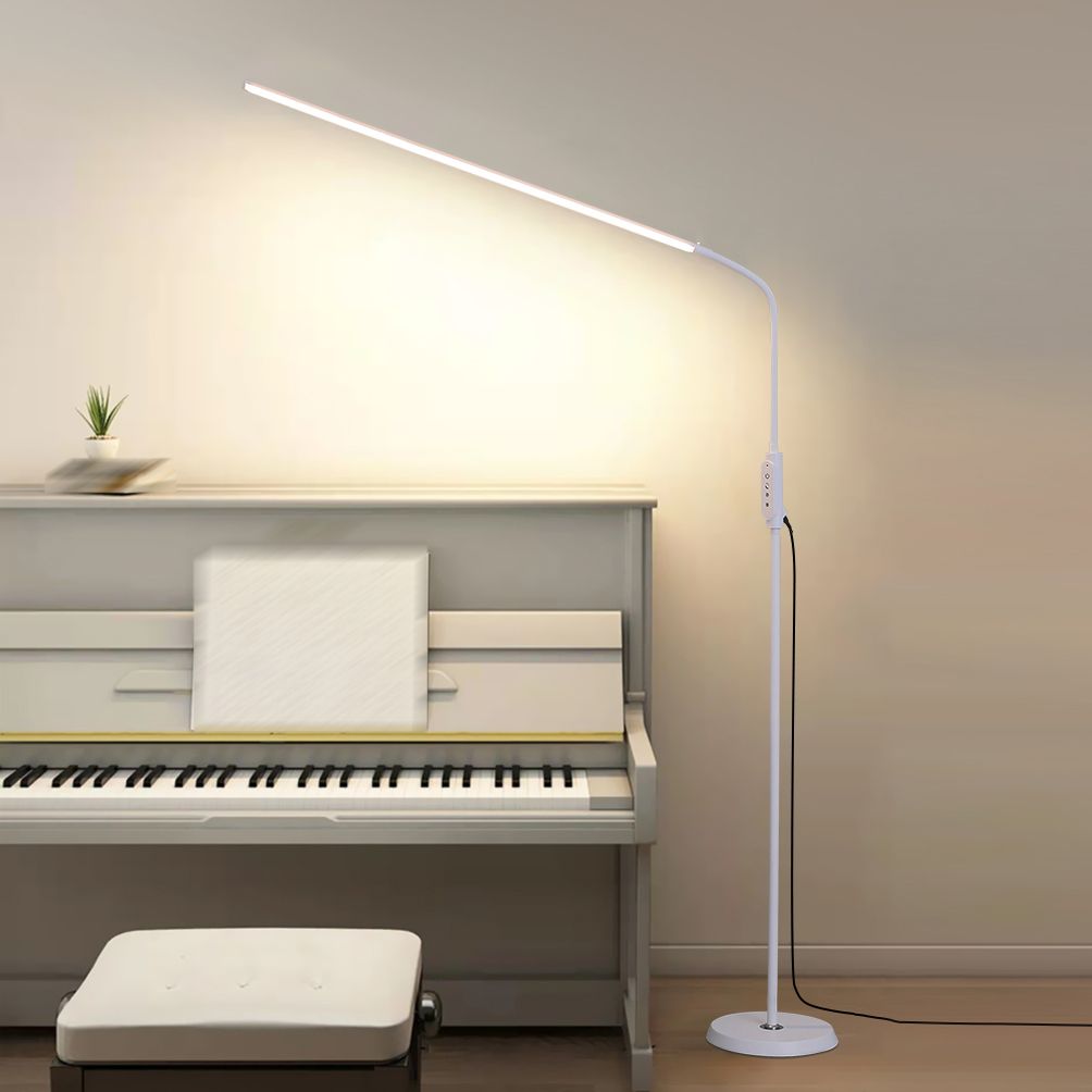 Lampade a pavimento in linea sottile in stile moderno metallo 1 luce pavimento