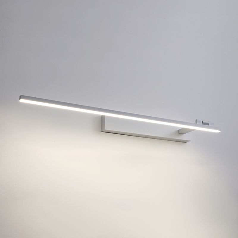 Iluminación de pared de metal lineal estilo moderno 1 lámpara de montaje de pared de luz