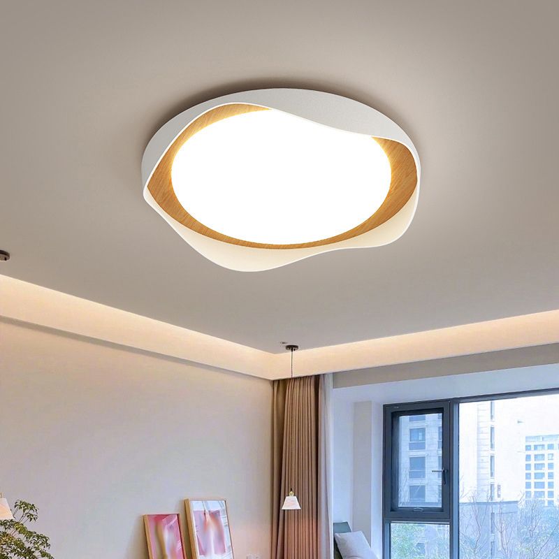 Modern LED Ceiling Light White Flush Mount Lighting for Foyer Hallway