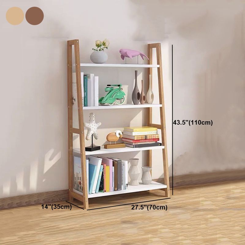 Contemporary Style Bookshelf Open Back Bookcase for Study Room and Office