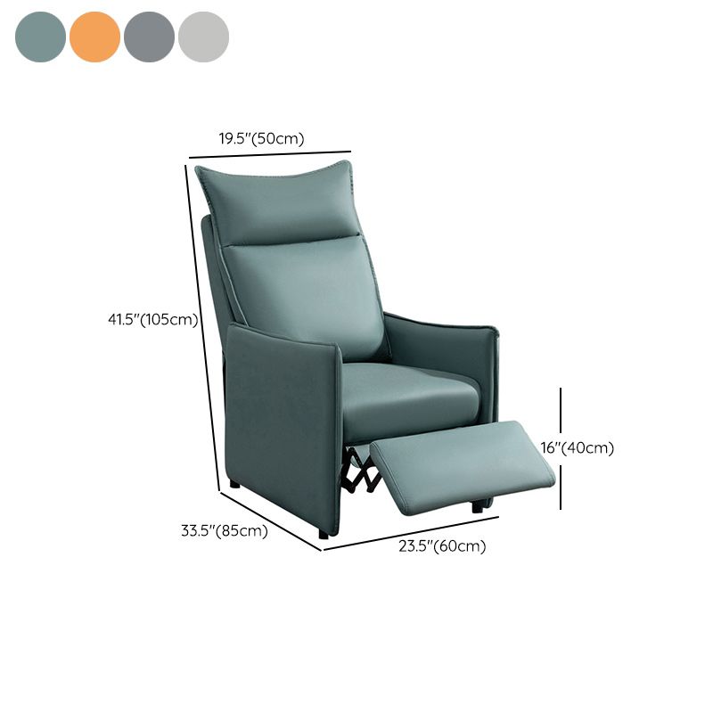 Modern Solid Color Standard Recliner Faux Leather Recliner Chair