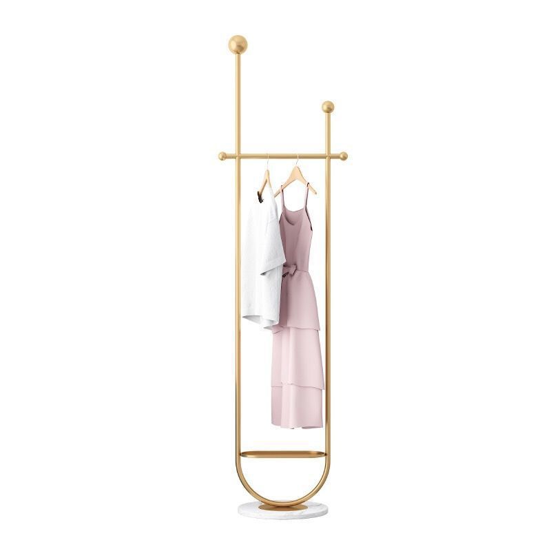 Metal Hall Stand Hooks Hanging Rail Entryway Kit Coat Rack with Shelf