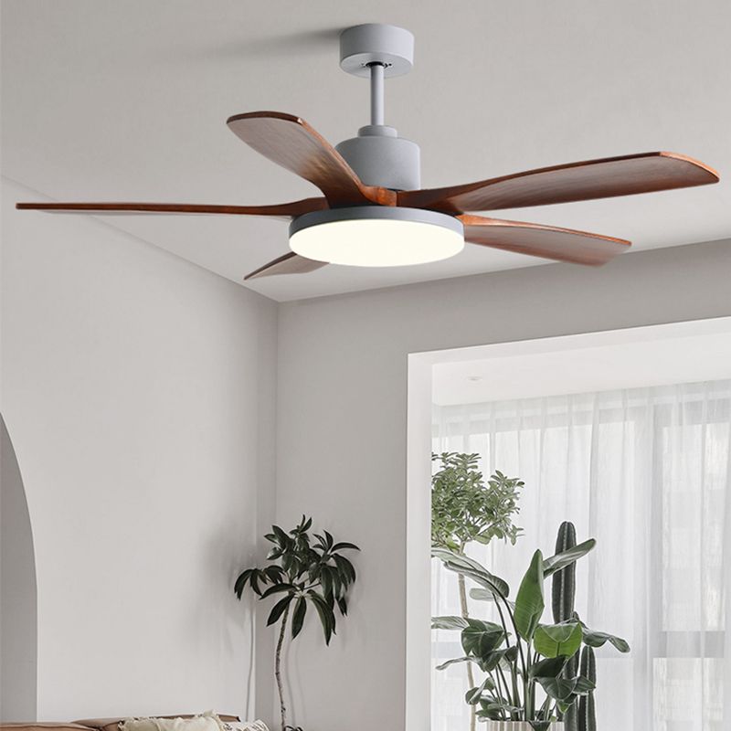 Metal Fan Shape Ceiling Fan Kid Style Single Light Ceiling Mount Fans Fixture