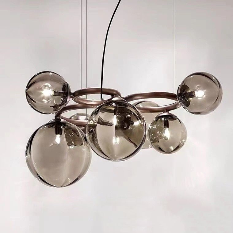 Creative Pendant Lighting Fixture Modern Style Glass Hanging Chandelier