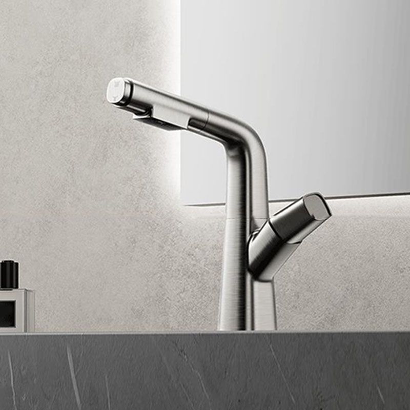 Contemporary Style Faucets Widespread Knob Handles Faucets for Bathroom