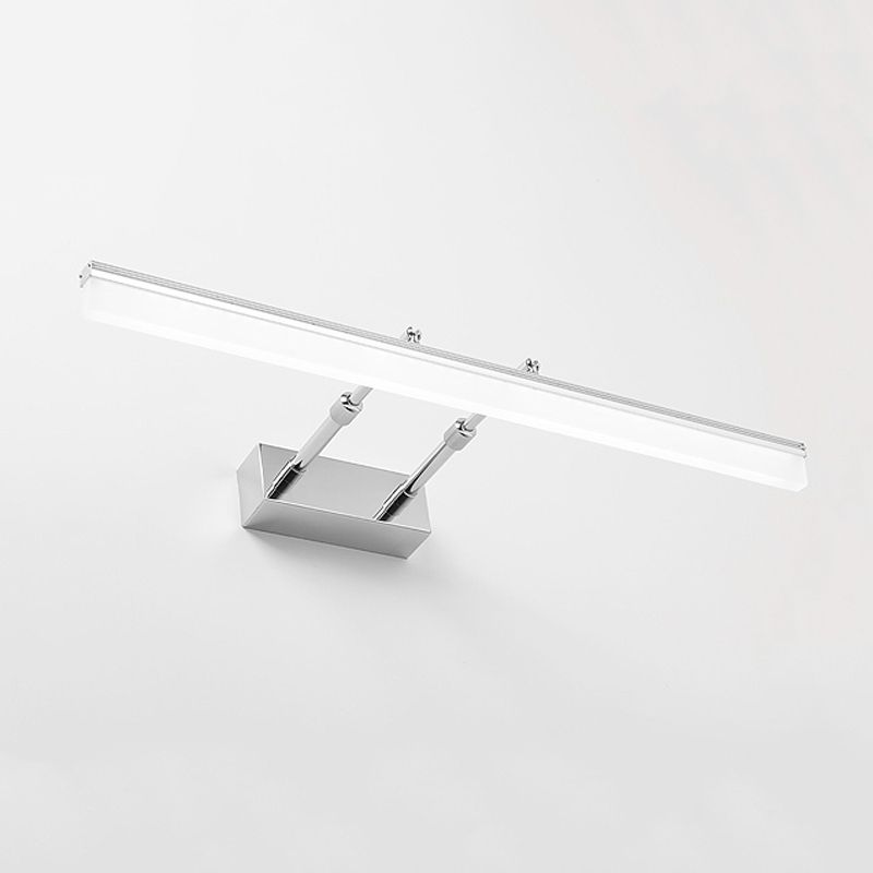 Modern Simple Vanity Light Rectangle Shape Scalable Vanity Lamp for Shower Room