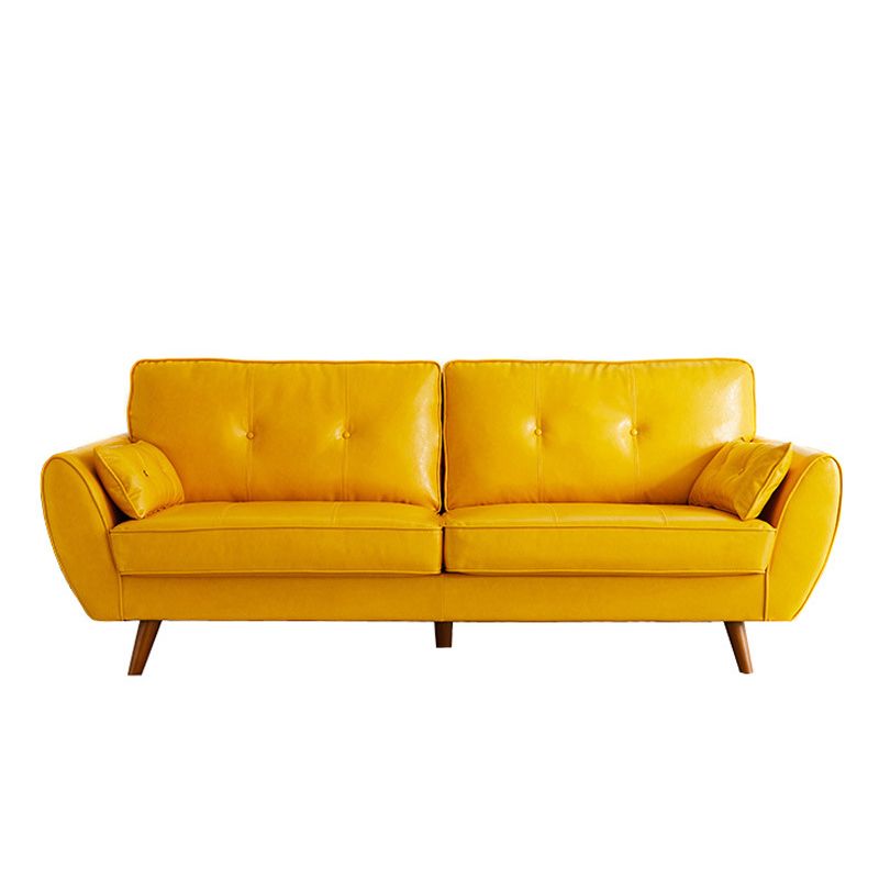 Contemporary Button-tufted  Sofa Flared Arm Couch for Apartment