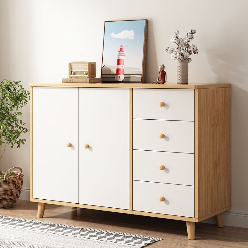 Scandinavian Kids Furniture Wood Kids Dresser Set with Drawers for Bathroom