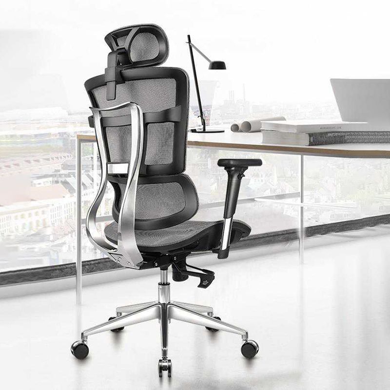 Modern Desk Chair Mesh Computer Chair Adjustable Conference Chair with Wheels