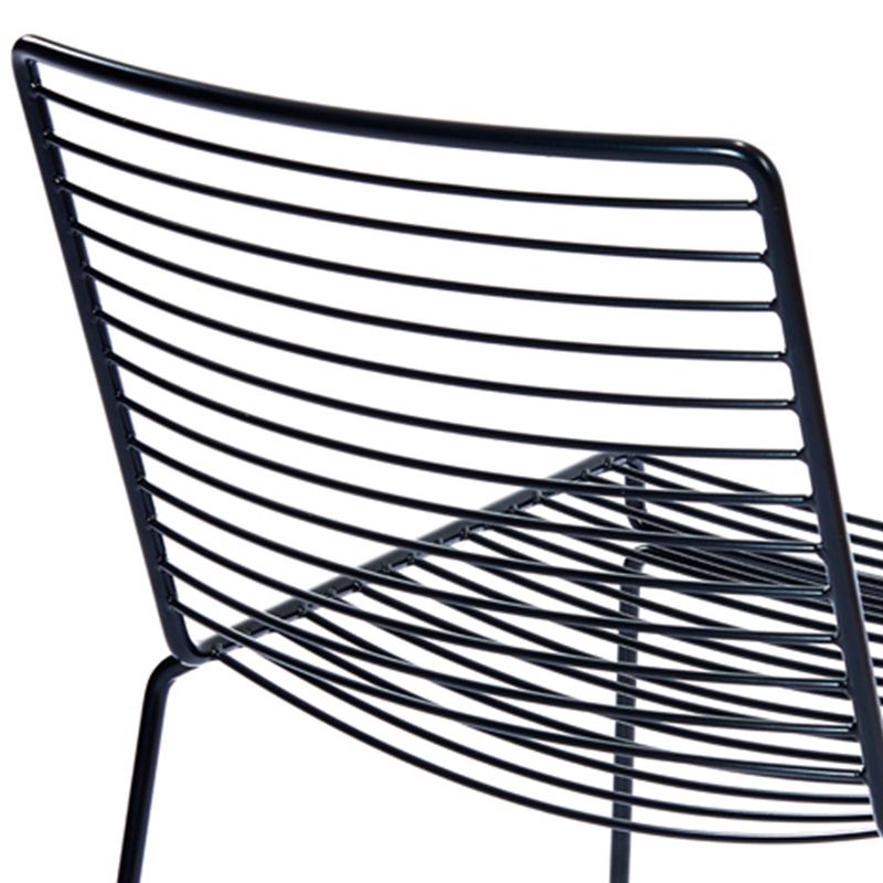 Contemporary Outdoor Bistro Chairs Metal Stacking Outdoors Dining Chairs