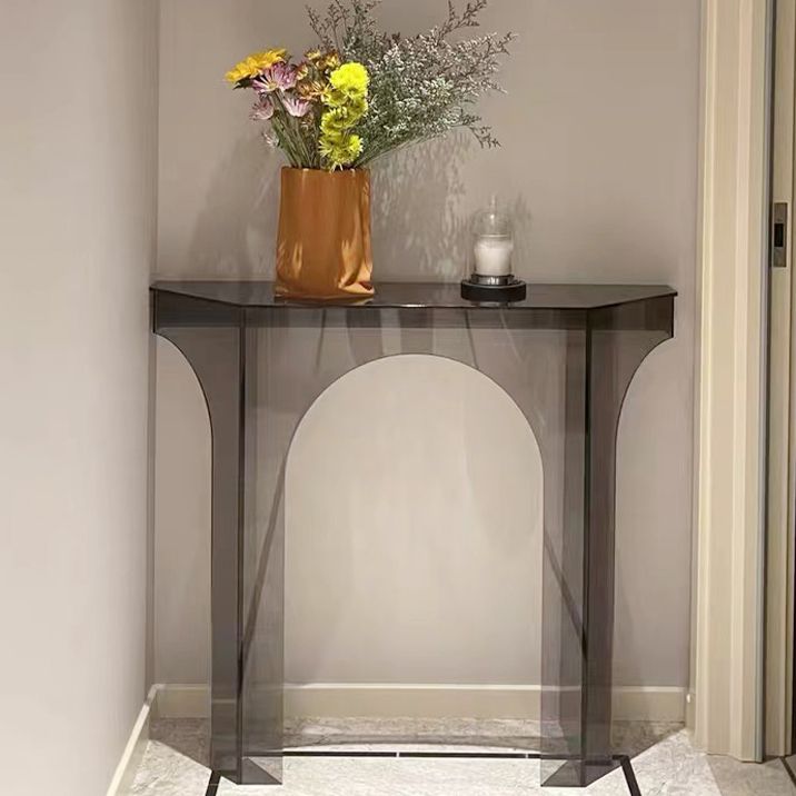 33.46" Tall Modern Console Table Acrylic Accent Table for Hall