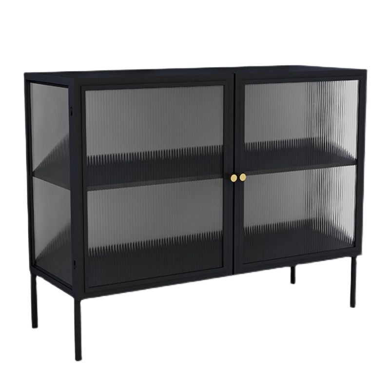 30.7"H Display Cabinet Glass Door Storage Cabinet for Living Room