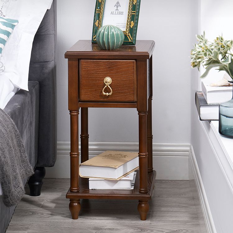 Traditional Nightstand Solid Wood Night Table for Living Room